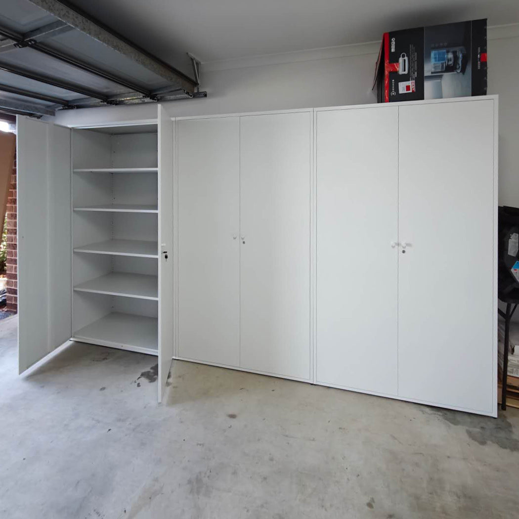 Free Delivery & Installation garage storage cabinet metal cupboard steel wardrobe