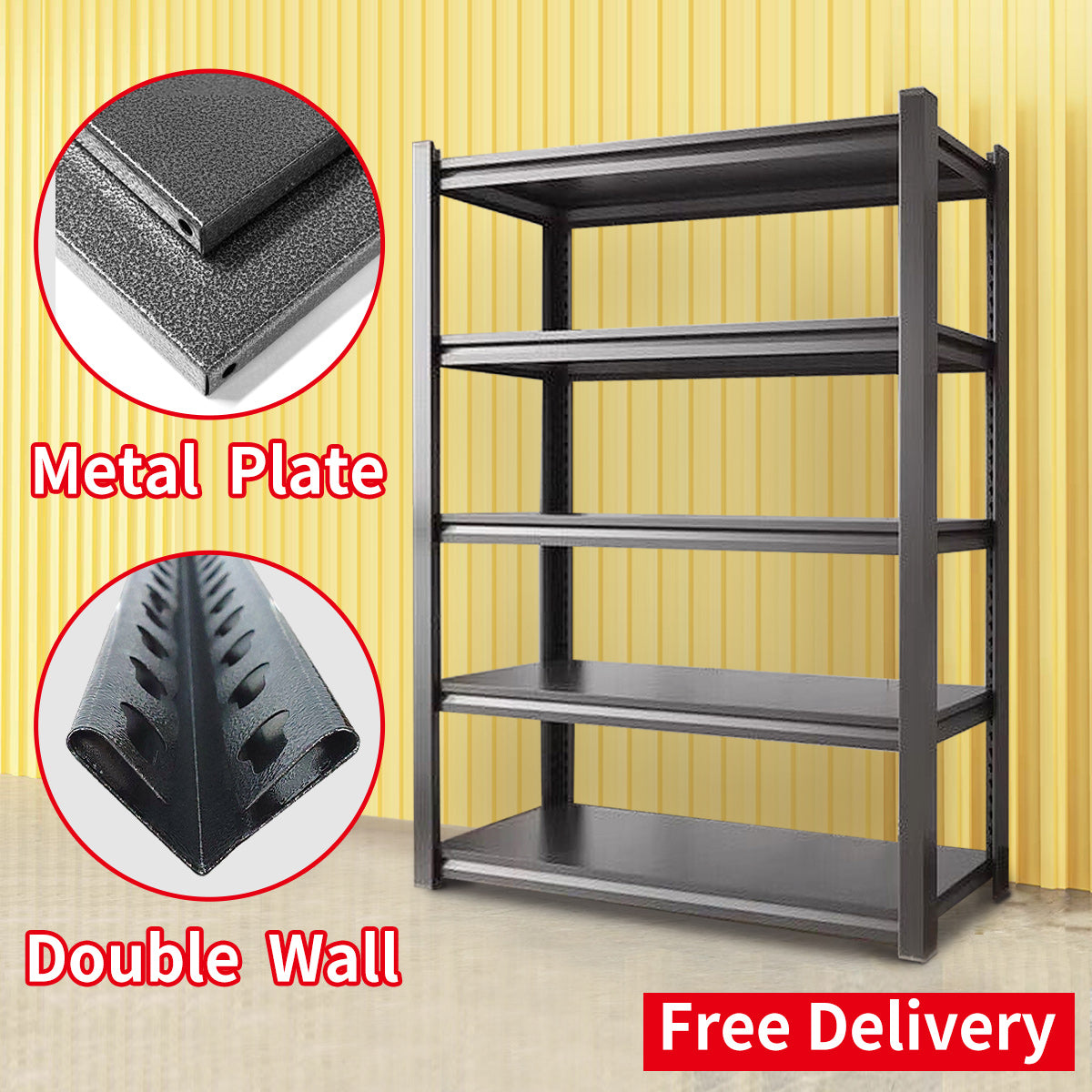 Garage Shelving unit Warehouse Rack Pallet Racking Storage Shelves Steel