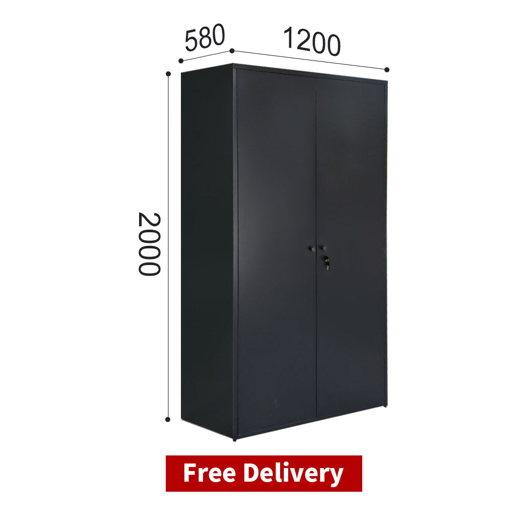 Free Delivery & Installation Metal garage storage cabinet steel two door warehouse cupboard