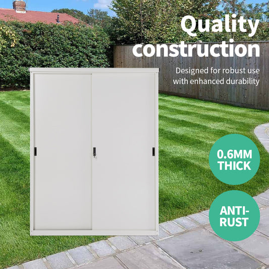 Garden Outdoor Storage Cabinet Box Garage balcony small Shed Garden Lockable