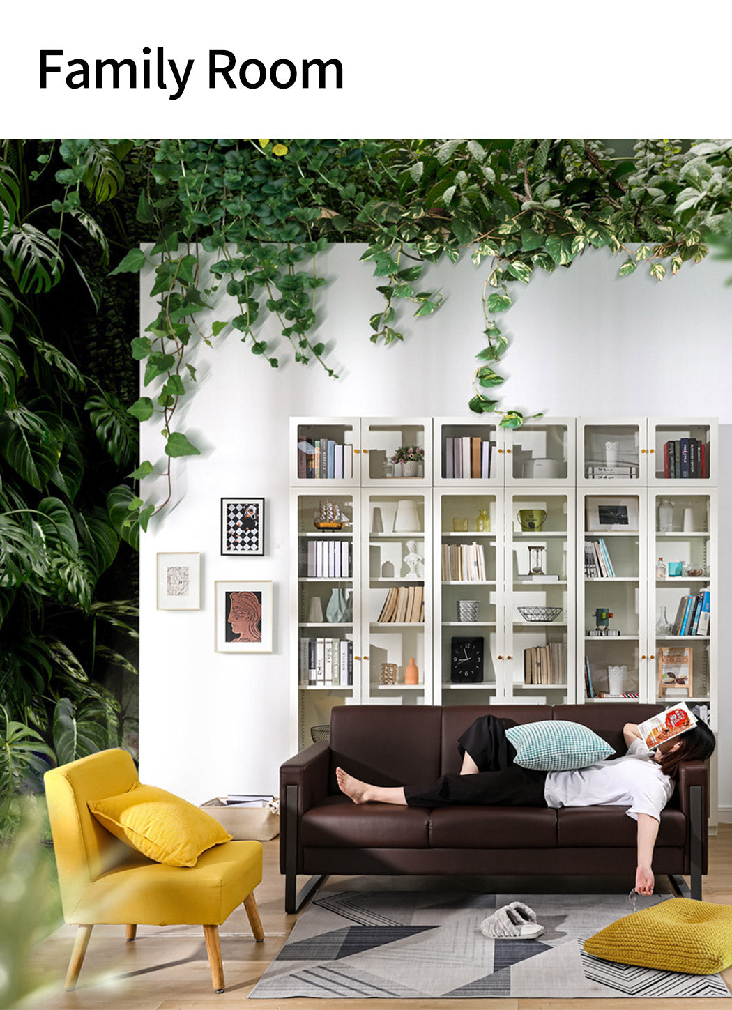 Bookcase with Glass Door