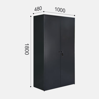 Metal garage storage cabinet steel two door warehouse cupboard