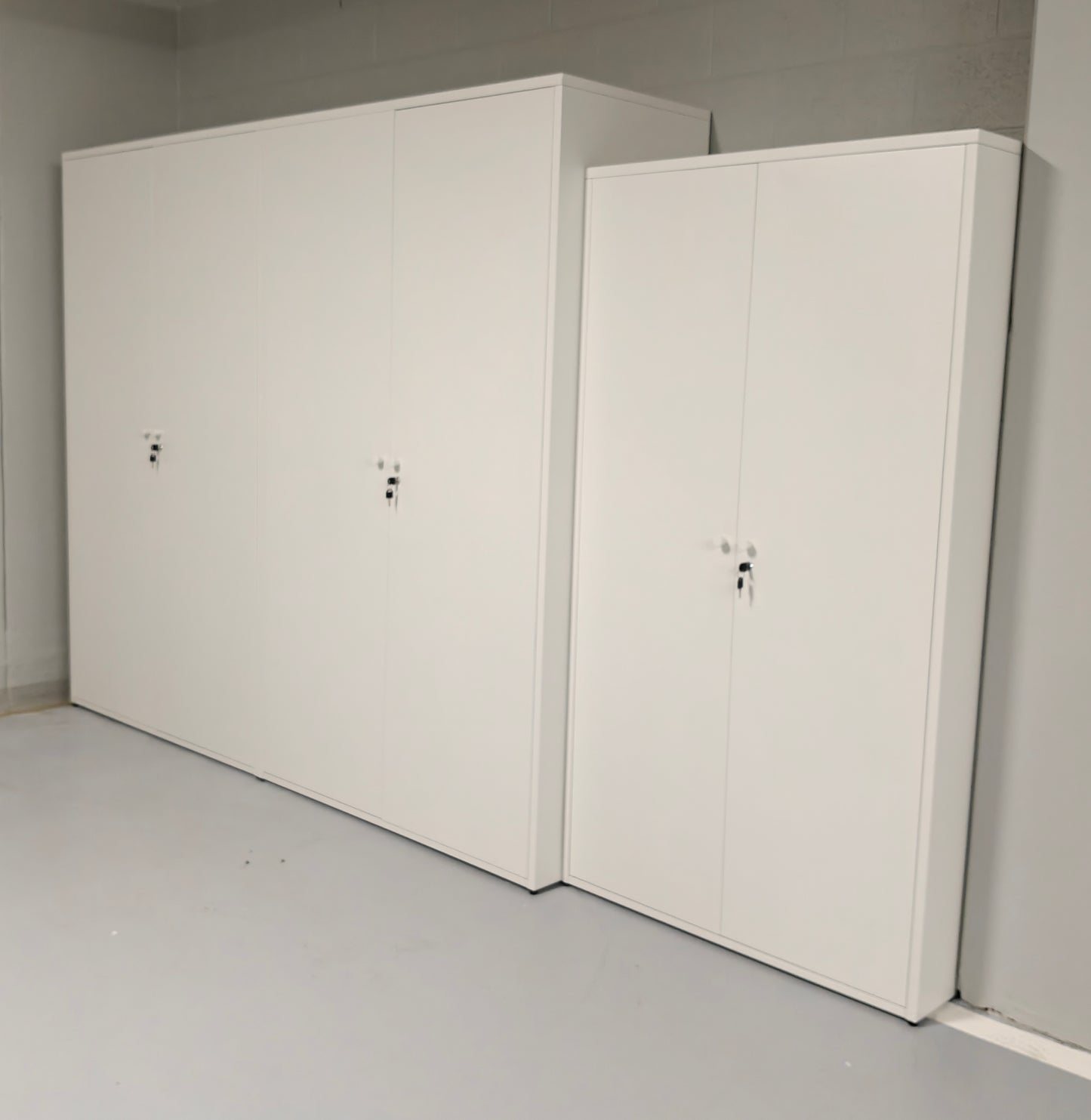 Free Delivery & Installation Metal garage storage cabinet steel two door warehouse cupboard