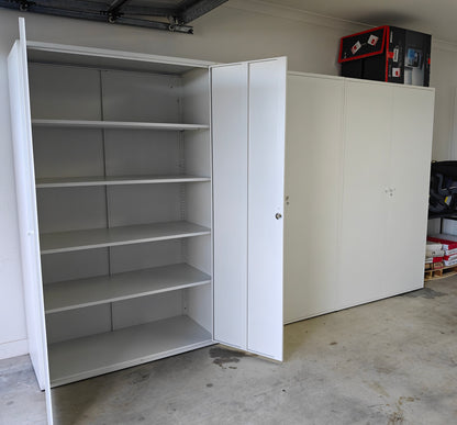 Free Delivery & Installation Metal garage storage cabinet steel two door warehouse cupboard