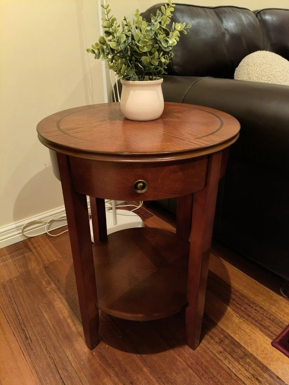 Antique wooden coffee table bed side table classic wine table American drawer