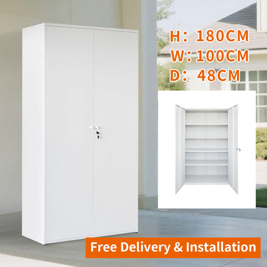 Free Delivery & Installation garage storage cabinet metal cupboard steel wardrobe