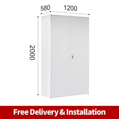 Free Delivery Metal garage storage cabinet steel two door warehouse cupboard