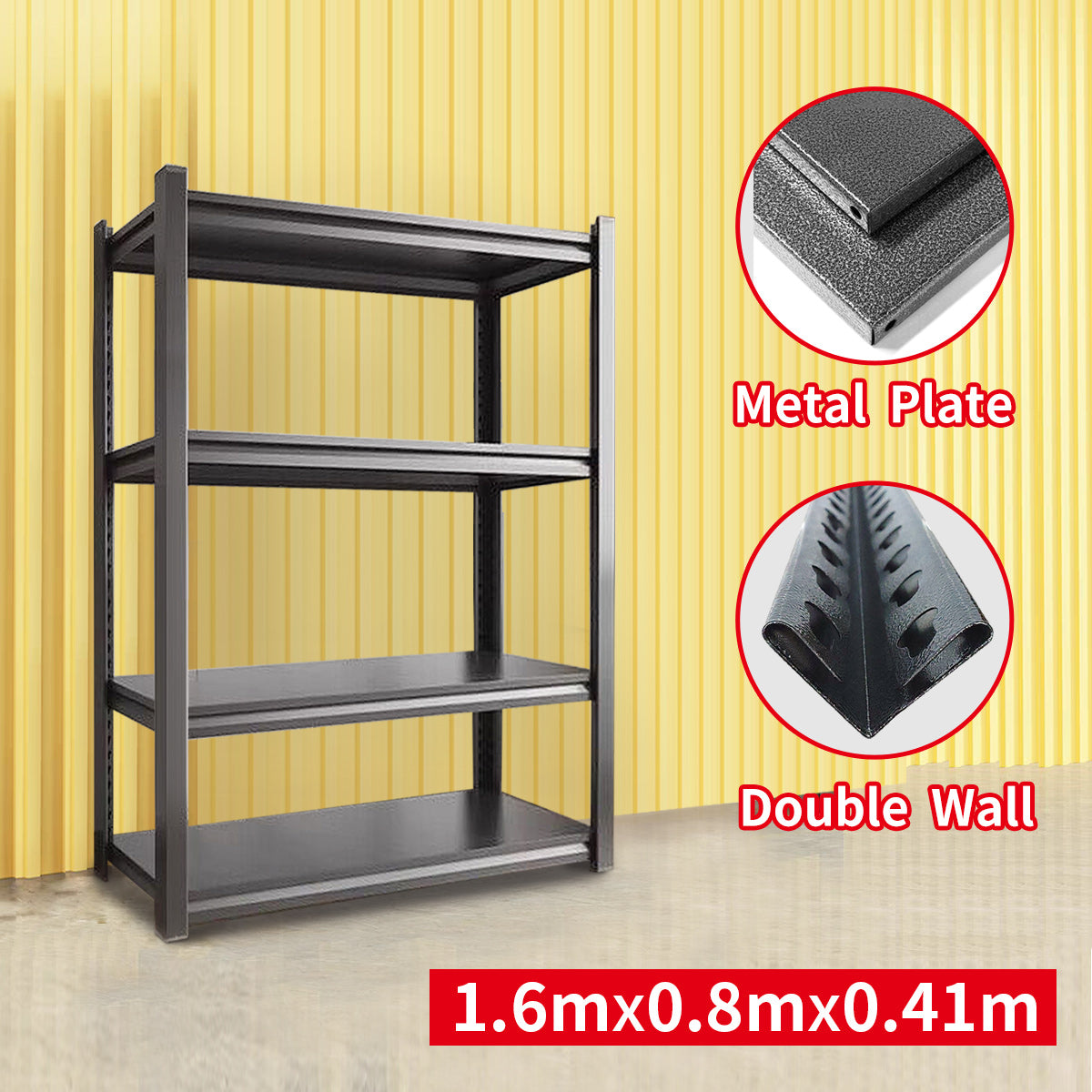 Garage Shelving unit Warehouse Rack Pallet Racking Storage Shelves Steel