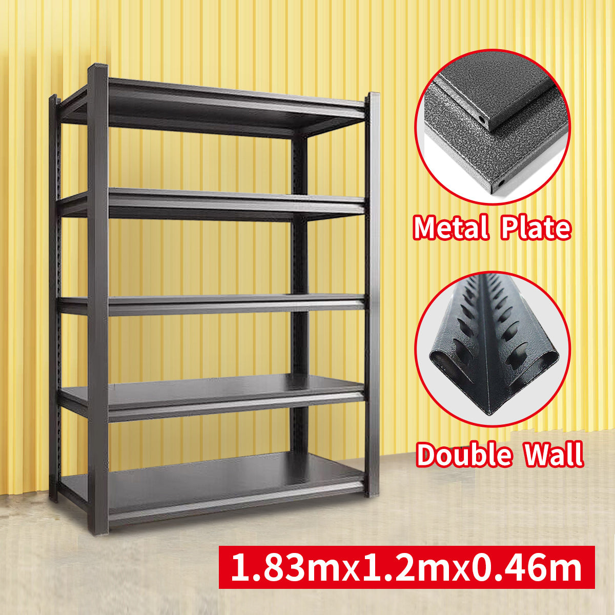 Garage Shelving unit Warehouse Rack Pallet Racking Storage Shelves Steel