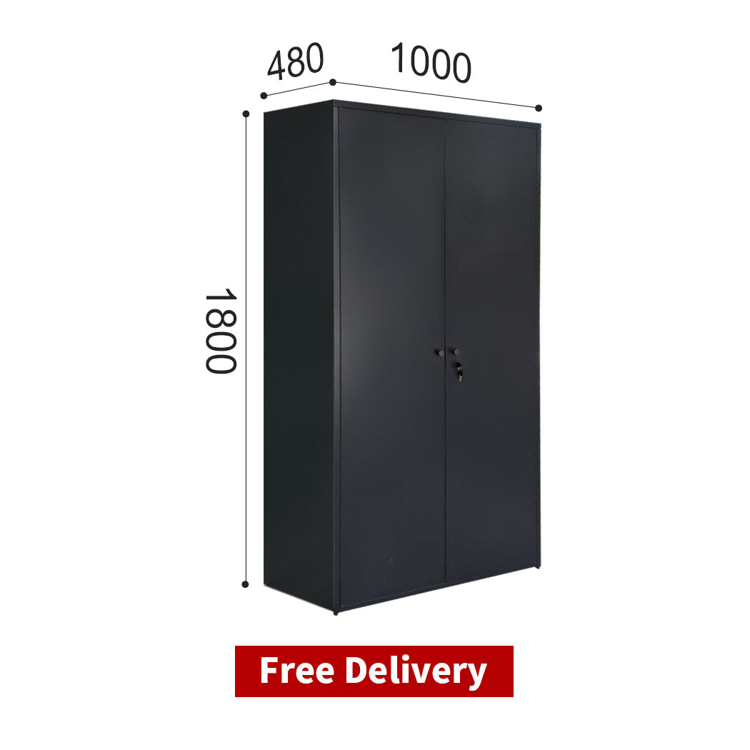 Free Delivery & Installation Metal garage storage cabinet steel two door warehouse cupboard