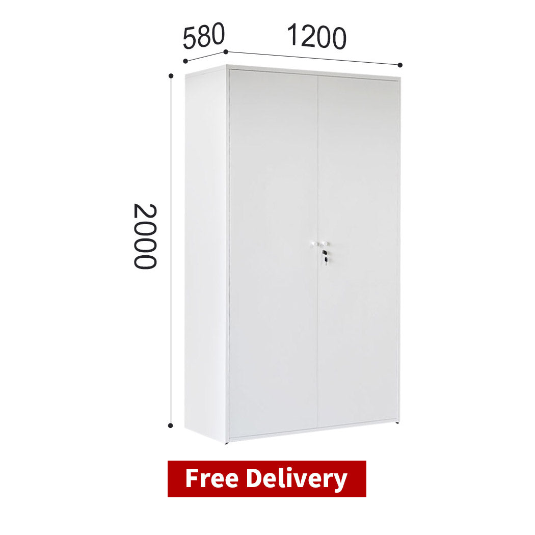 Free Delivery & Installation Metal garage storage cabinet steel two door warehouse cupboard