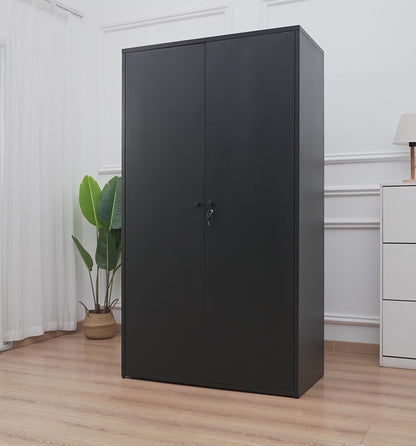 Metal garage storage cabinet steel two door warehouse cupboard