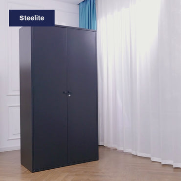 [Free Deliver & Install] Metal garage storage cabinet steel two door warehouse cupboard